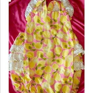 RicRac and ruffles lemon bubble